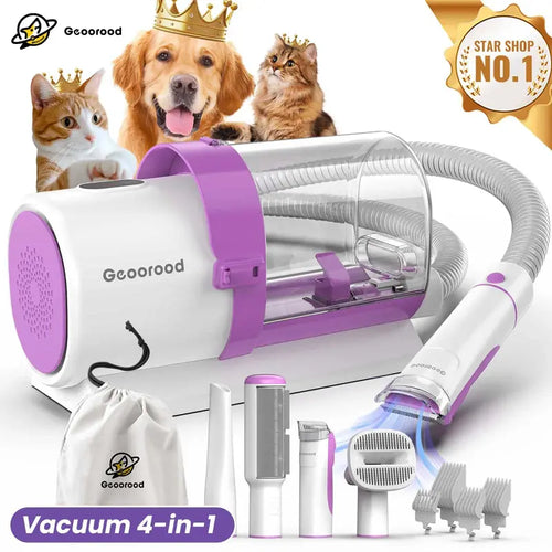 Dog Grooming Vacuum Kit – All-in-One Pet Hair Remover with 2.5L Dust Cup & Powerful Suction
