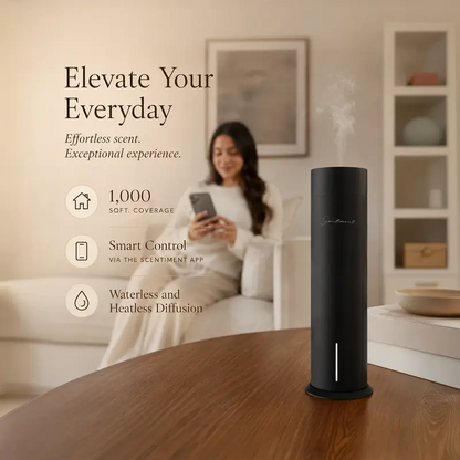 Smart Diffuser – Wi-Fi Cold-Air Diffusion with 3 Luxury Hotel-Inspired Fragrance Oils