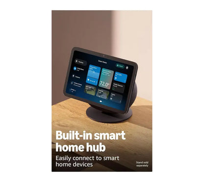 Echo Show 8 Smart Display – 8" FHD Screen with Alexa+ Voice Assistant & Smart Home Hub