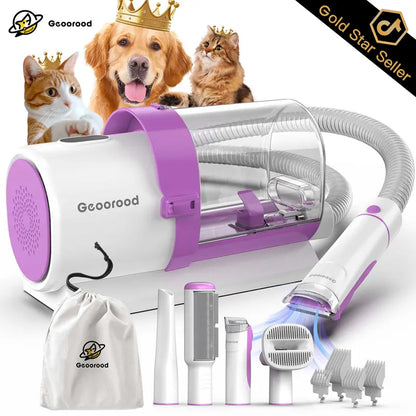 Dog Grooming Vacuum Kit – All-in-One Pet Hair Remover with 2.5L Dust Cup & Powerful Suction