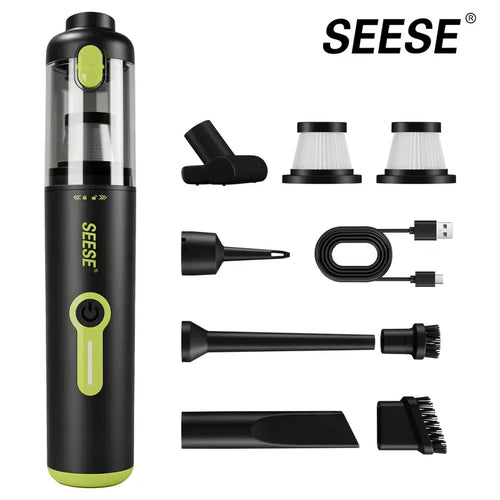 20000Pa Cordless Car Vacuum & Air Duster – 2-in-1 Handheld Cleaner with 6000mAh Battery